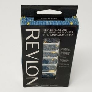 Revlon Nail Art 3D Jewel Appliques Denim & Diamond